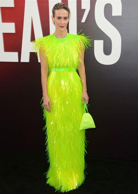 sarah paulson green prada dress|sarah paulson Prada dress.